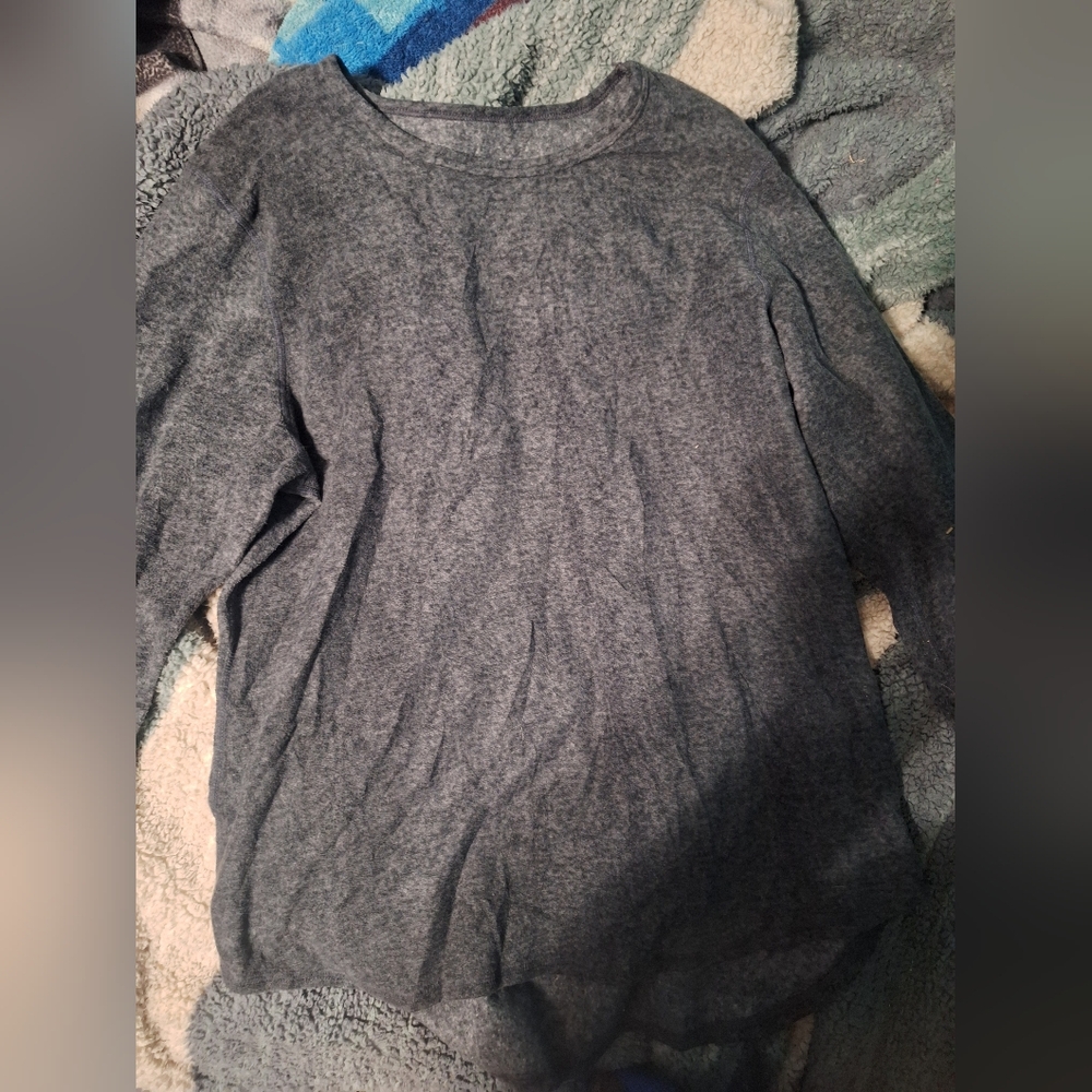 Cuddl Duds Women's Gray Crew Neck Sweater